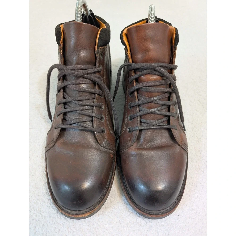 NEIL M Men's 12 Oil Resistant Sole‎ Tech Chukka Boots Premium Brown leather